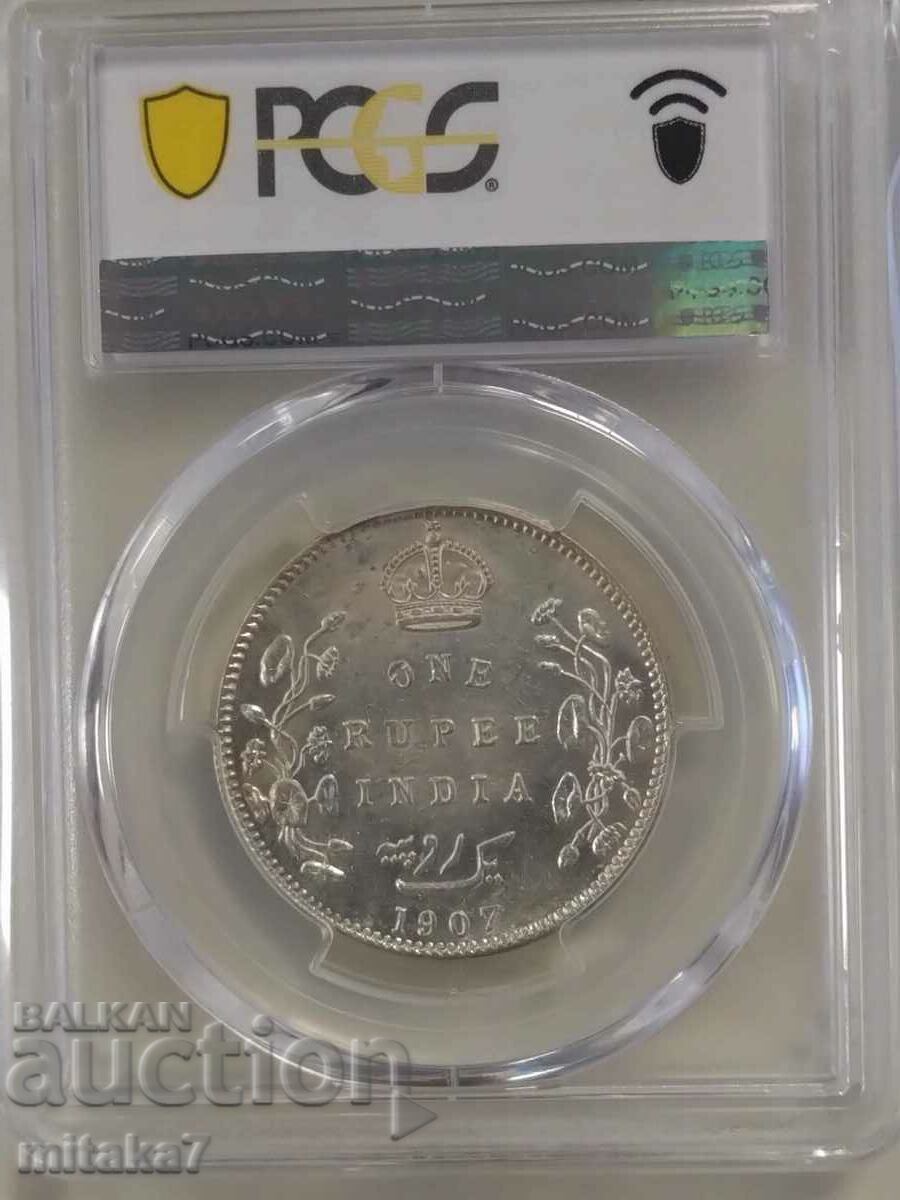 1 rupee 1907, India with price 172.00 BGN | € 87.94 1 rupee 1907, India with price 172.00 BGN | € 87.94