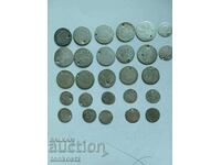 27 pcs. Coins Europe 107 years silver