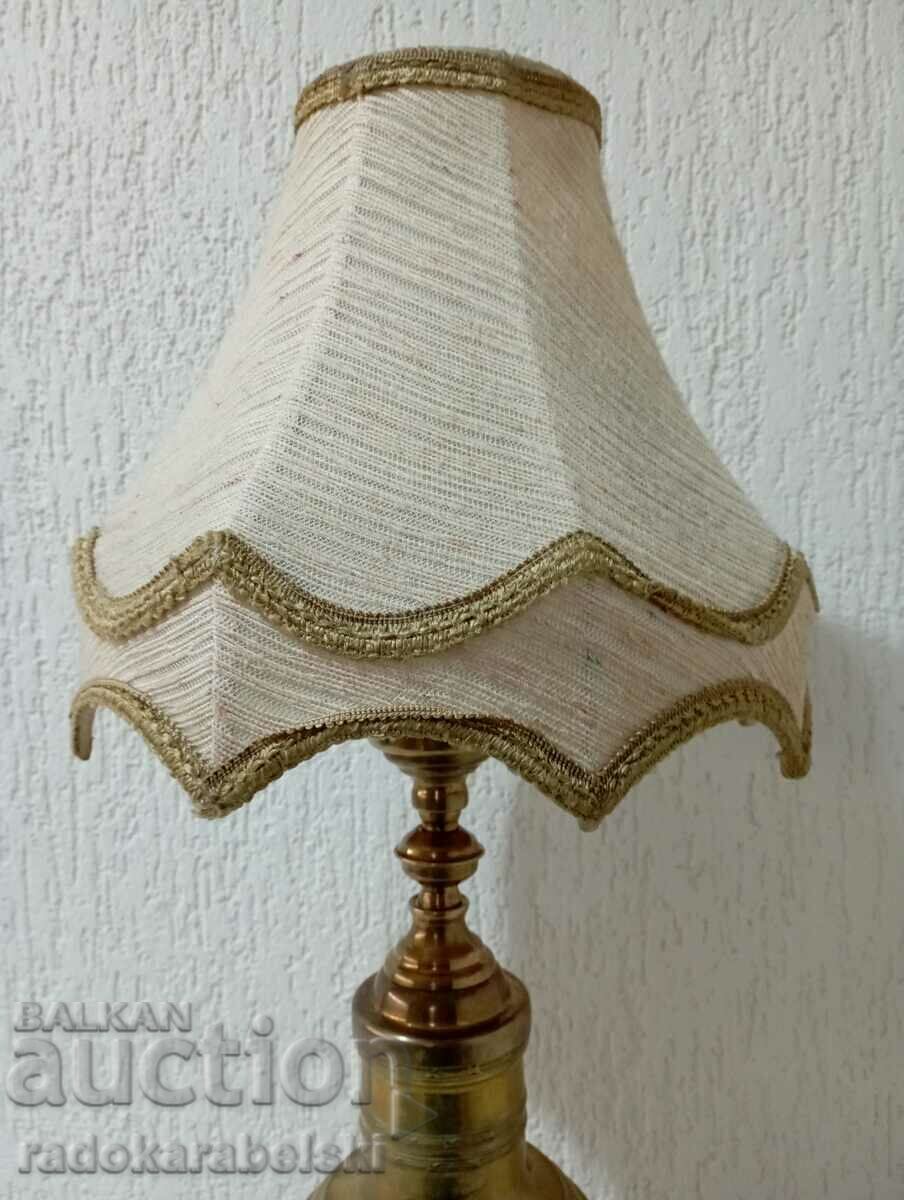 Σετ δύο πολύ μεγάλων αντικέ ορειχάλκινα φωτιστικά - φωτιστικό - 5