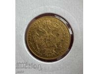 Gold Coin Austrian 1 Ducat 1843A Ferdinand I