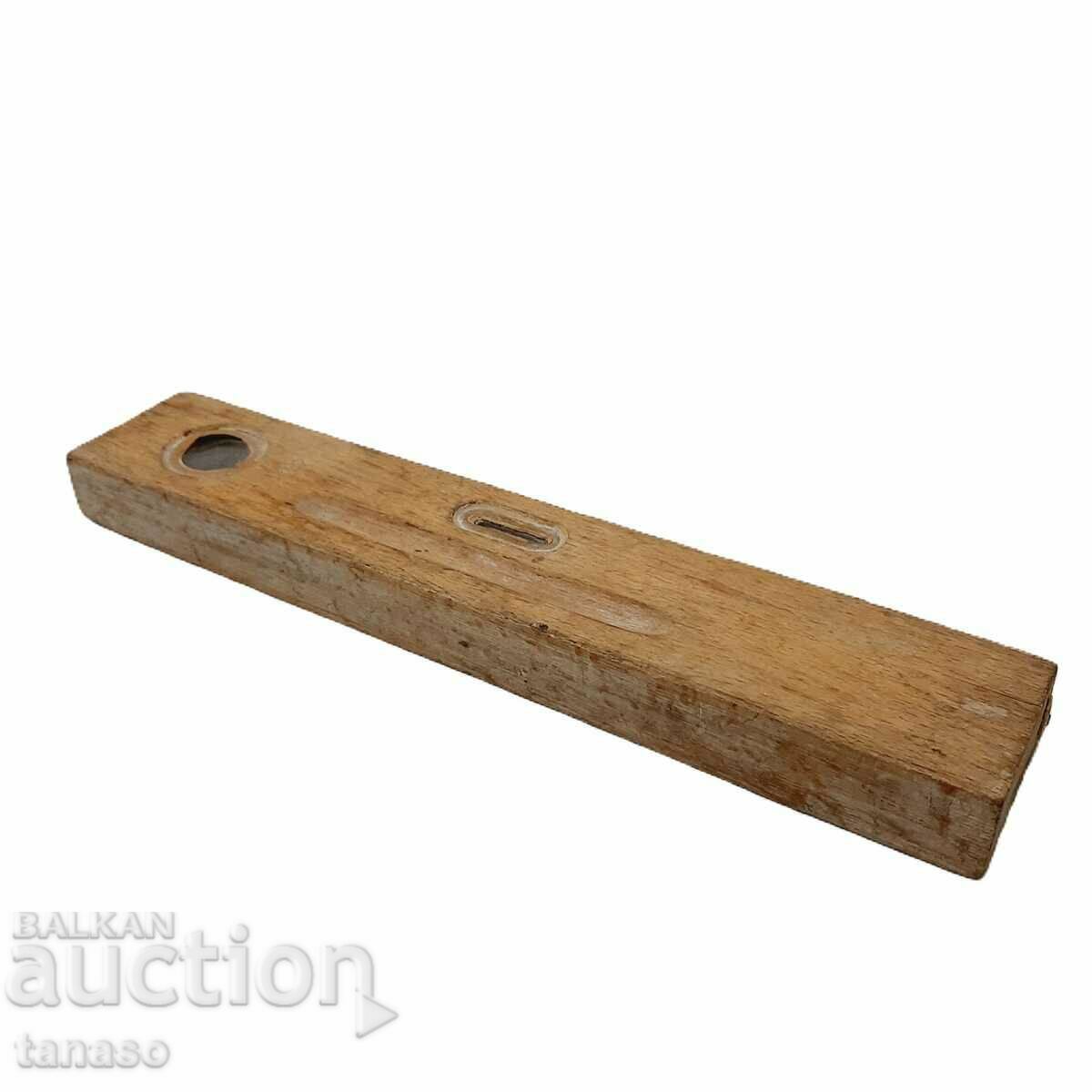 Old wooden spirit level, spirit level, spirit level, level (9.4)