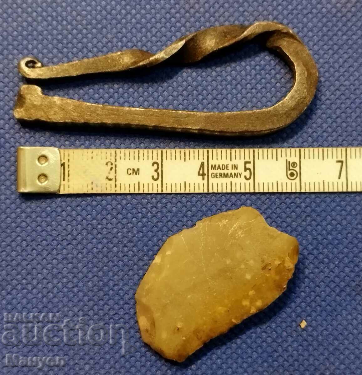 Old chakmak, hearth, wrought iron with price 54.90 BGN | € 28.07