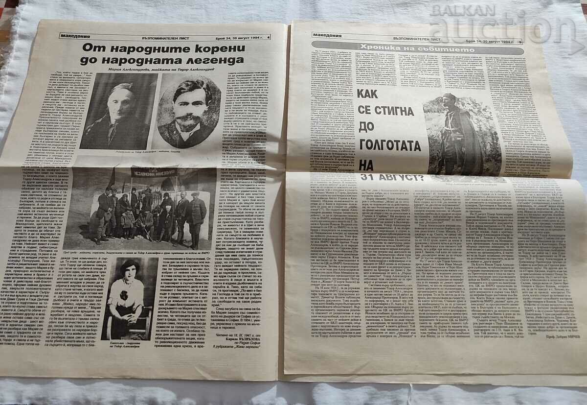 Auction V-K "MACEDONIA" ISSUE 34 1994 Auction V-K "MACEDONIA" ISSUE 34 1994