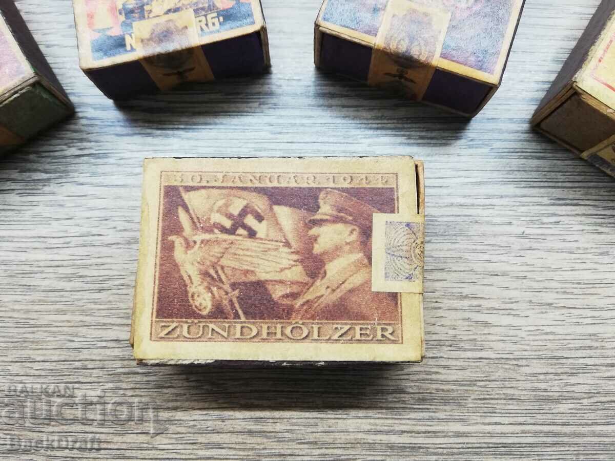 German Match WWII WW2 Adolf Hitler Führer,Third Reich - 6 German Match WWII WW2 Adolf Hitler Führer,Third Reich - 6