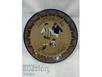 FOOTBALL WALL COLLECTIBLE PLATE