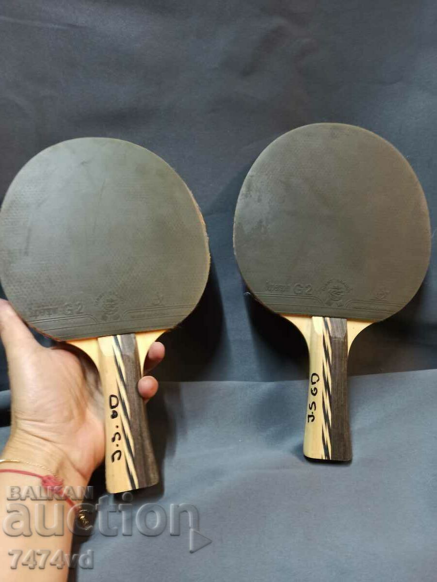 Set of table tennis rackets new Giant dragon Superspin