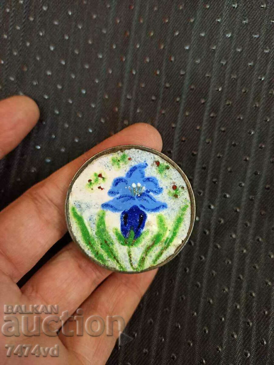 Old German silver plated brooch, enamel - Handarbeit with price 25.00 BGN | € 12.78 Old German silver plated brooch, enamel - Handarbeit with price 25.00 BGN | € 12.78