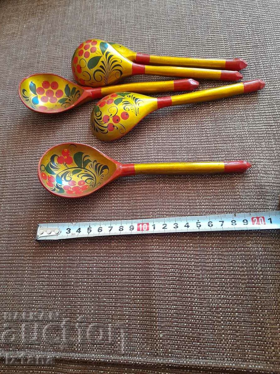 Old Russian wooden spoons - 5 Old Russian wooden spoons - 5