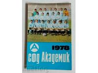 .1978 CALENDAR SOCIAL ACADEMIC SFD CALENDAR FOTBAL