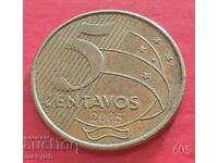 5 centavos 2005 - Brazilia