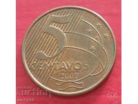 5 centavos 2007 - Brazilia