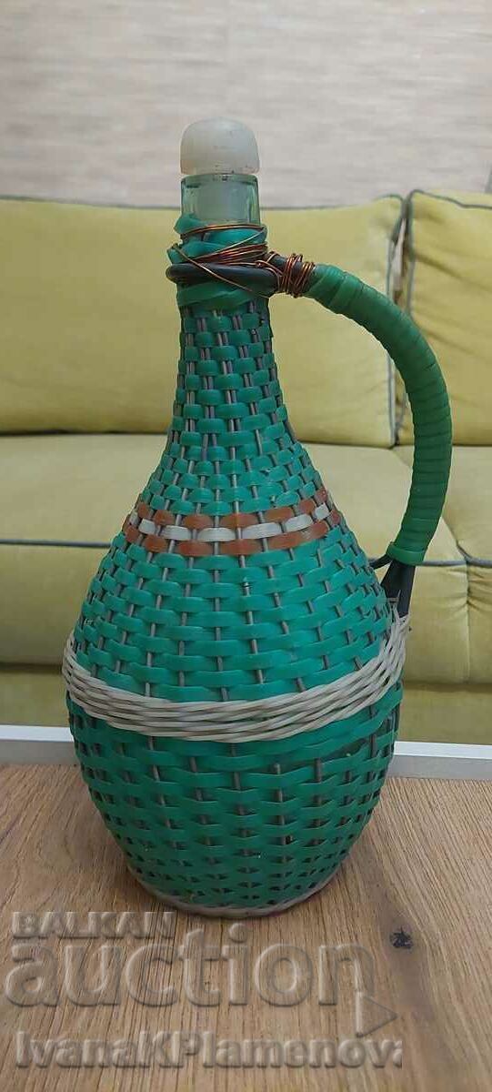 Дамаджана плетена ретро височина 33см Дамаджана плетена ретро височина 33см