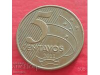 5 centavos 2011 - Brazilia