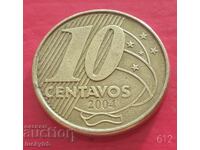 10 centavos 2004 - Brazilia