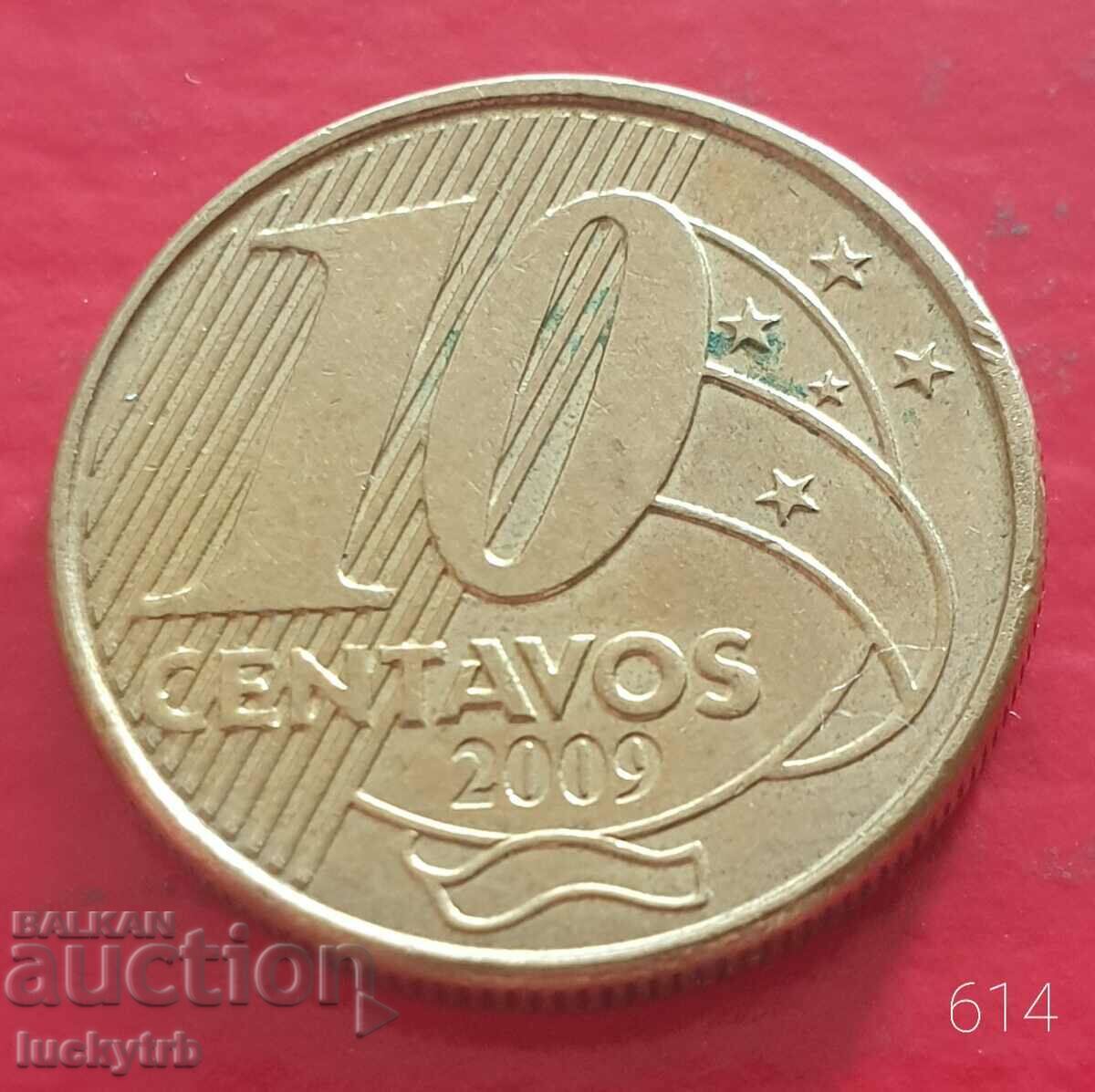 10 centavos 2009 - Brazil