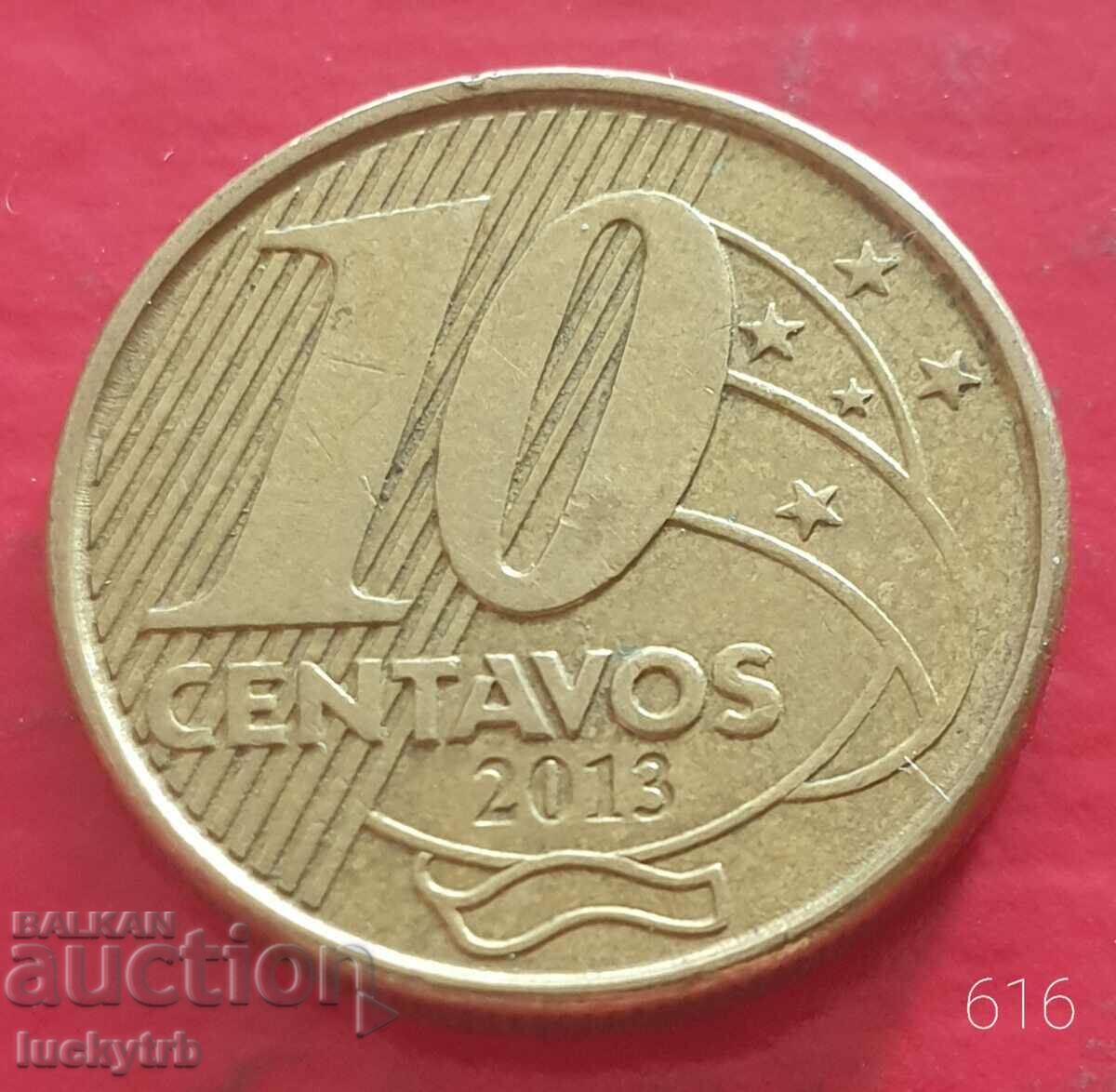 10 centavos 2013 - Brazil