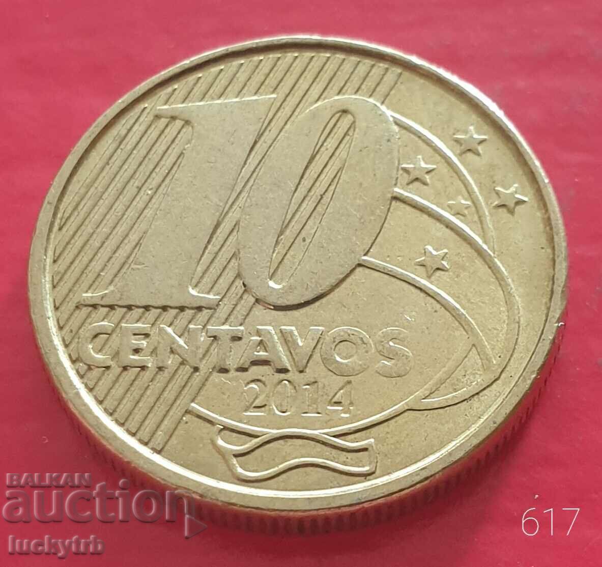 10 centavos 2014 - Brazilia