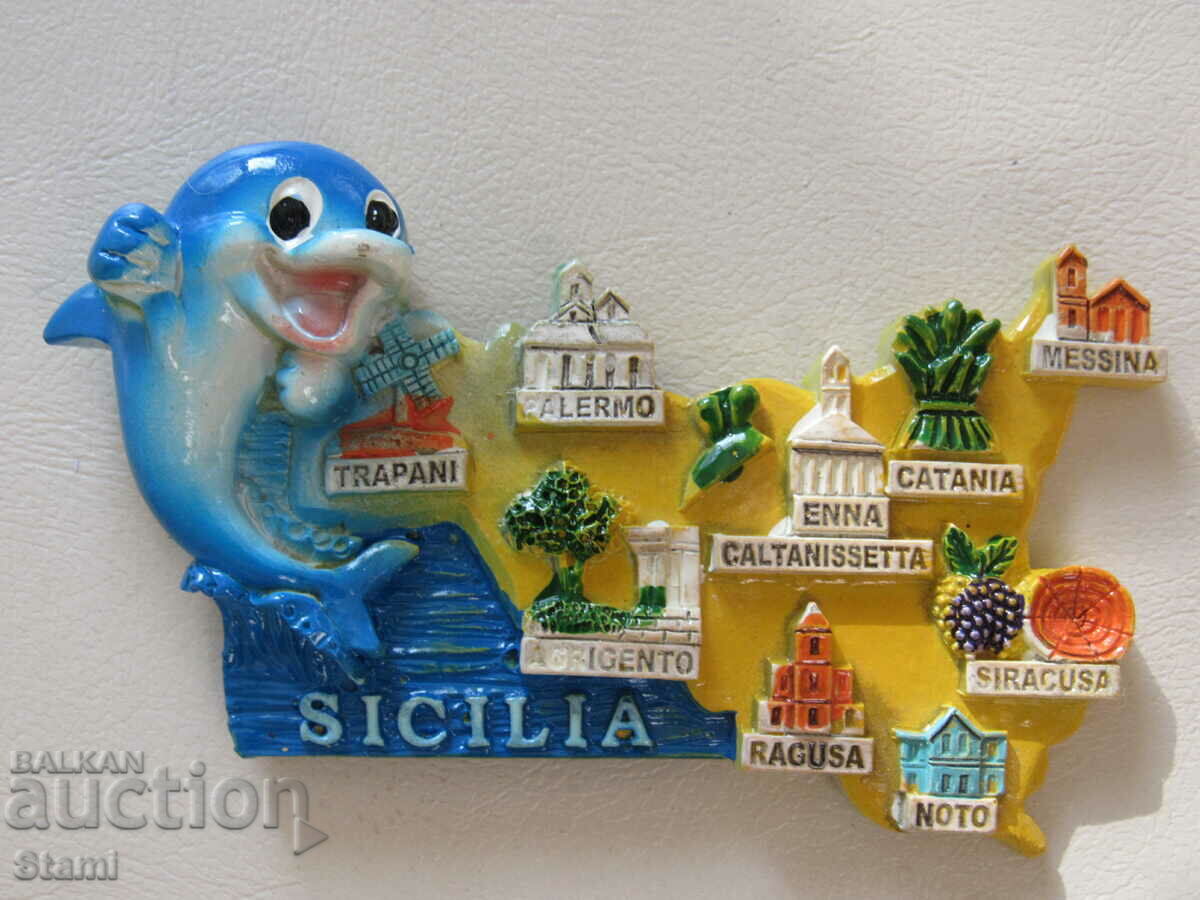 Auction  Magnet from Sicily, Italy-1