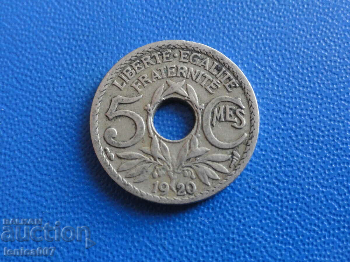 Auction France 1920 - 5 centimeters Auction France 1920 - 5 centimeters