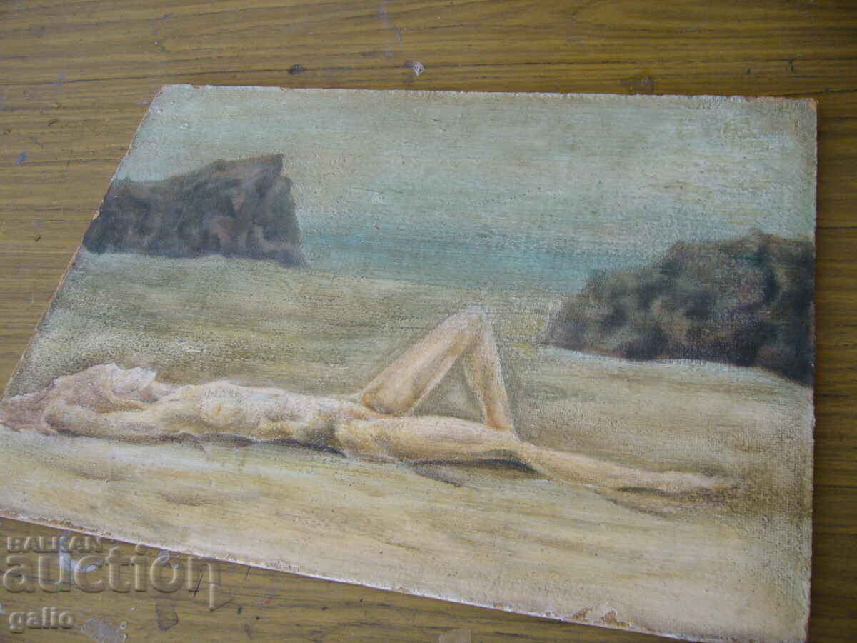 Auction Old Painting - Naked Body Auction Old Painting - Naked Body