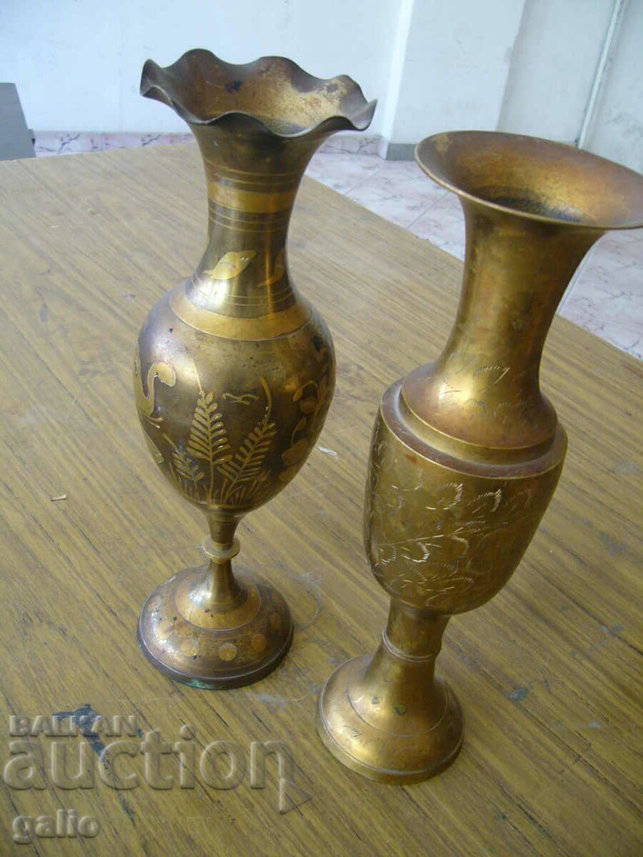 Old Bronze Vases Old Bronze Vases