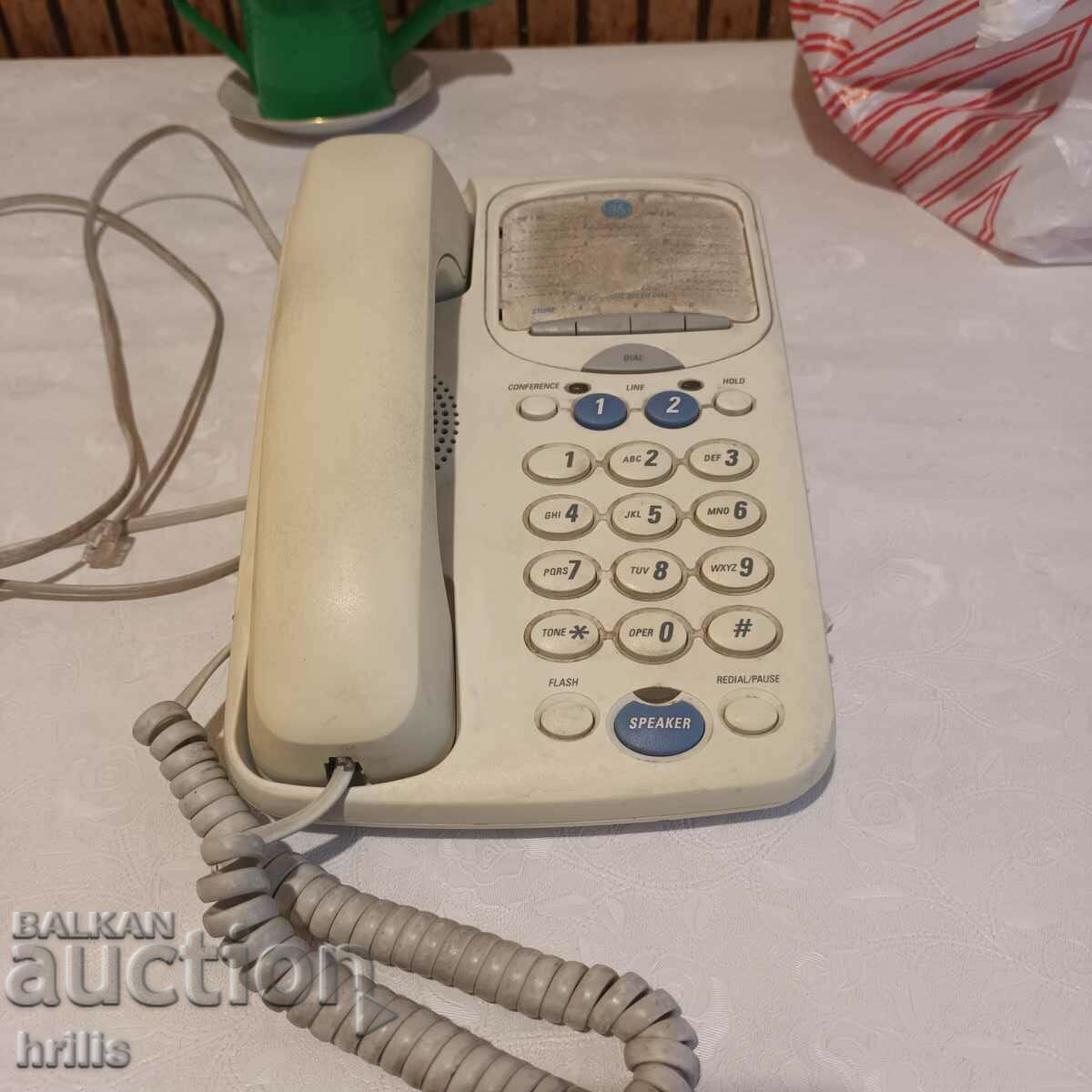 Delivery of GENERAL ELECTRIC USA LANDLINE PHONE FROM THE 1980s Delivery of GENERAL ELECTRIC USA LANDLINE PHONE FROM THE 1980s