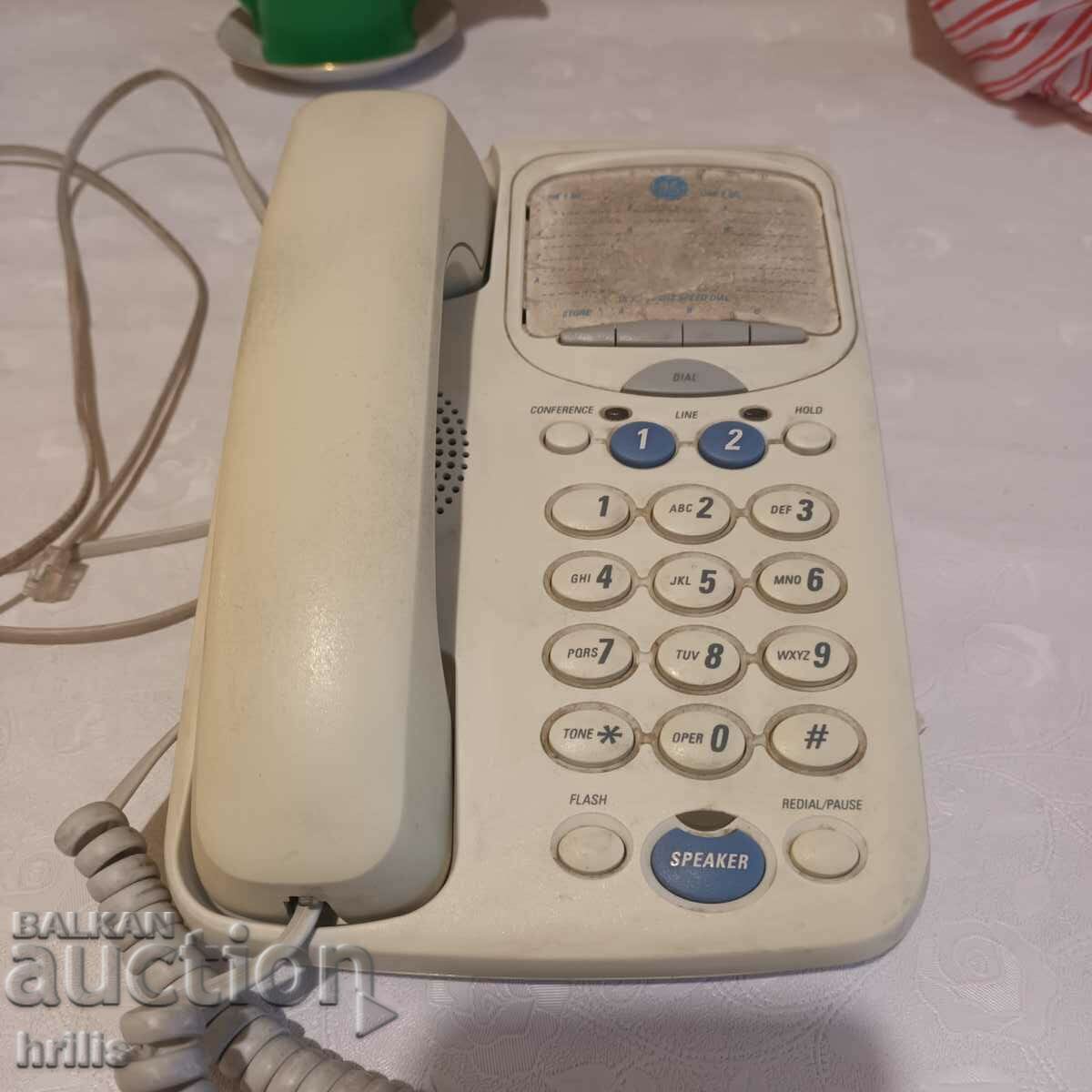 GENERAL ELECTRIC USA LANDLINE PHONE FROM THE 1980s