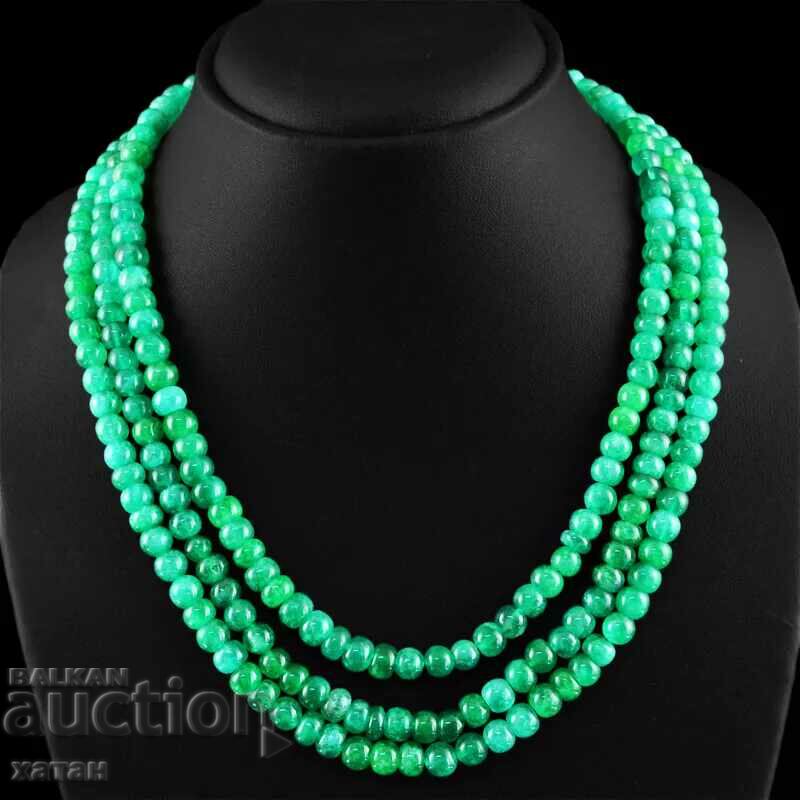 BZC!! 863.30 Carat Emerald 1 Penny Emerald Necklace!!