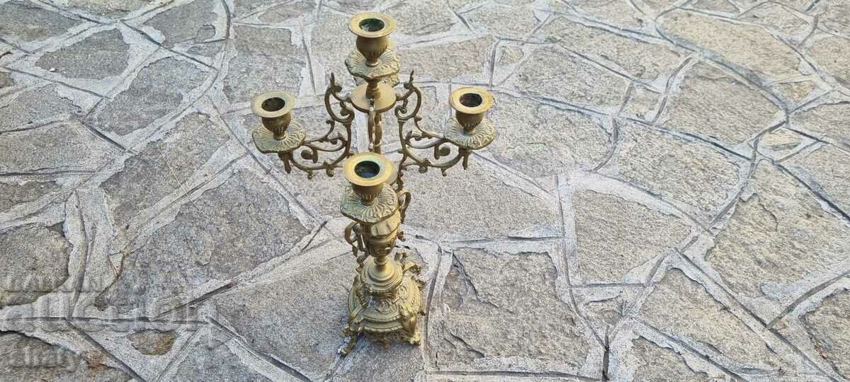 Auction  Old bronze priest