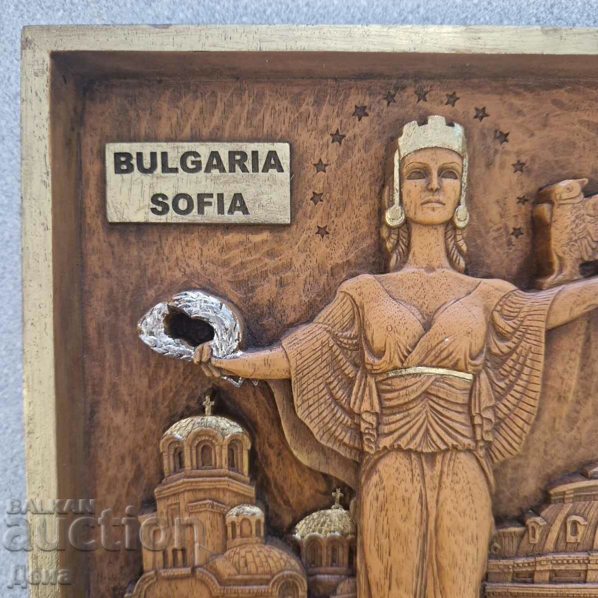 Sculptură în lemn „Sofia” cu preț € 30.68 | 60.01 BGN Sculptură în lemn „Sofia” cu preț € 30.68 | 60.01 BGN