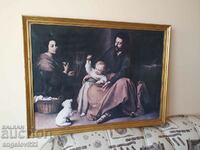 Reproduction on canvas of a famous painting!