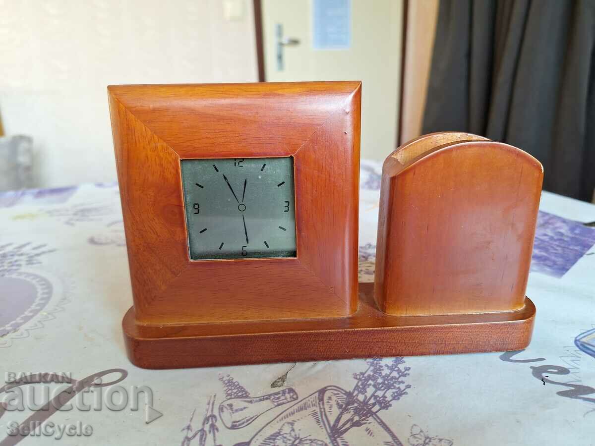 ✅DESK CLOCK/PENCIL BOX❗