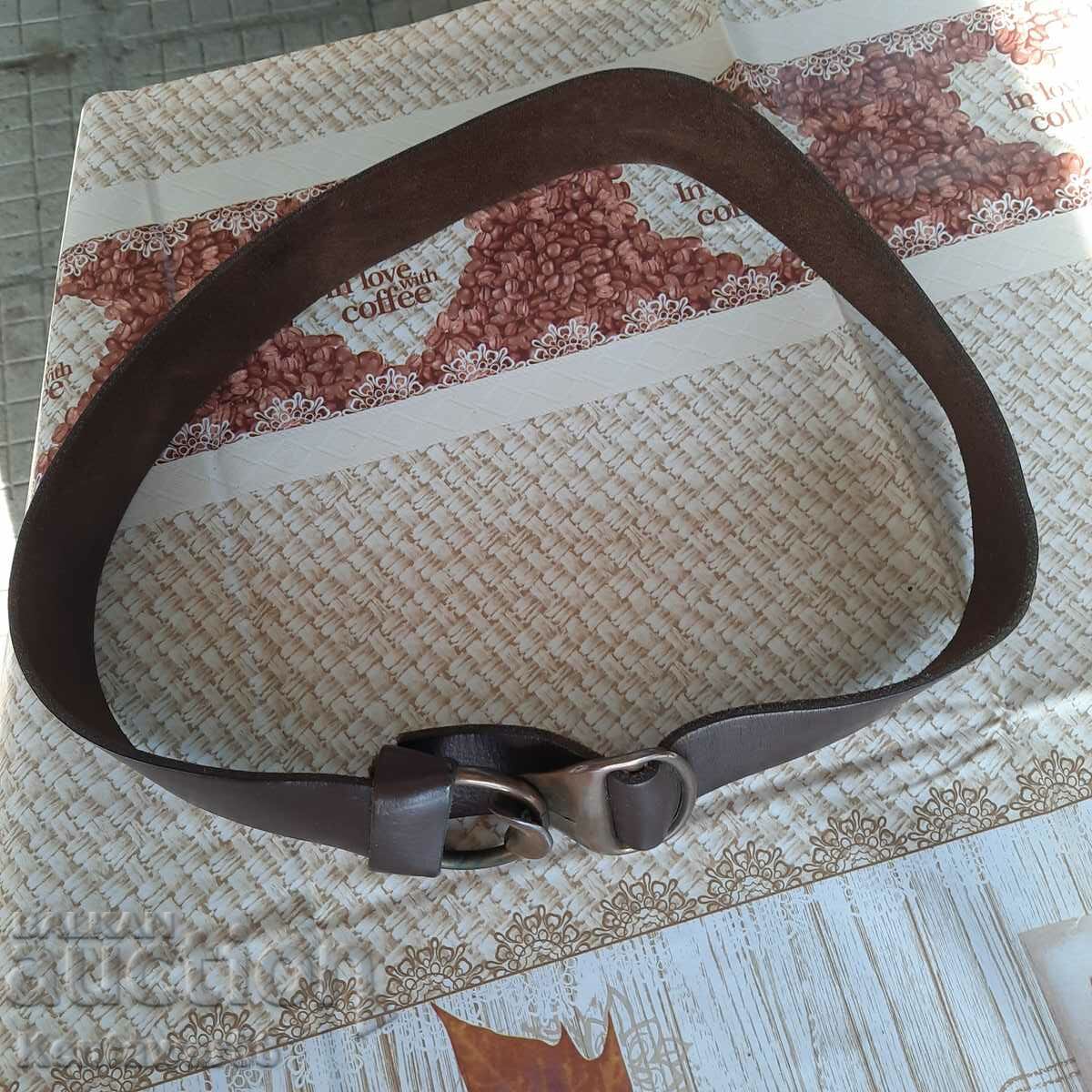 A leather belt