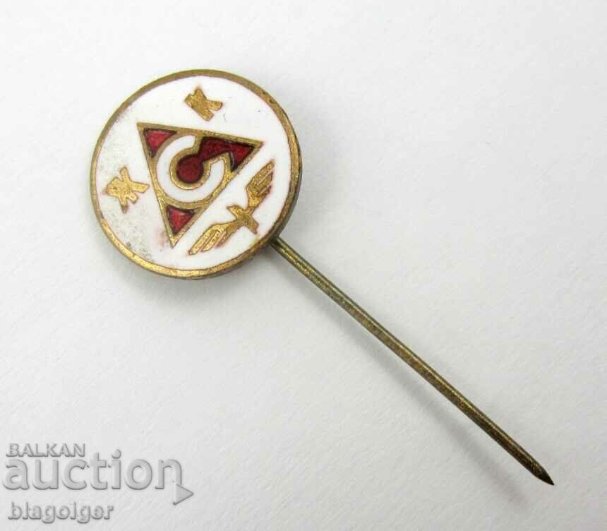 Аукцион Стара Футболна значка-Емайлирана значка-ЖСК- Славия София Аукцион Стара Футболна значка-Емайлирана значка-ЖСК- Славия София