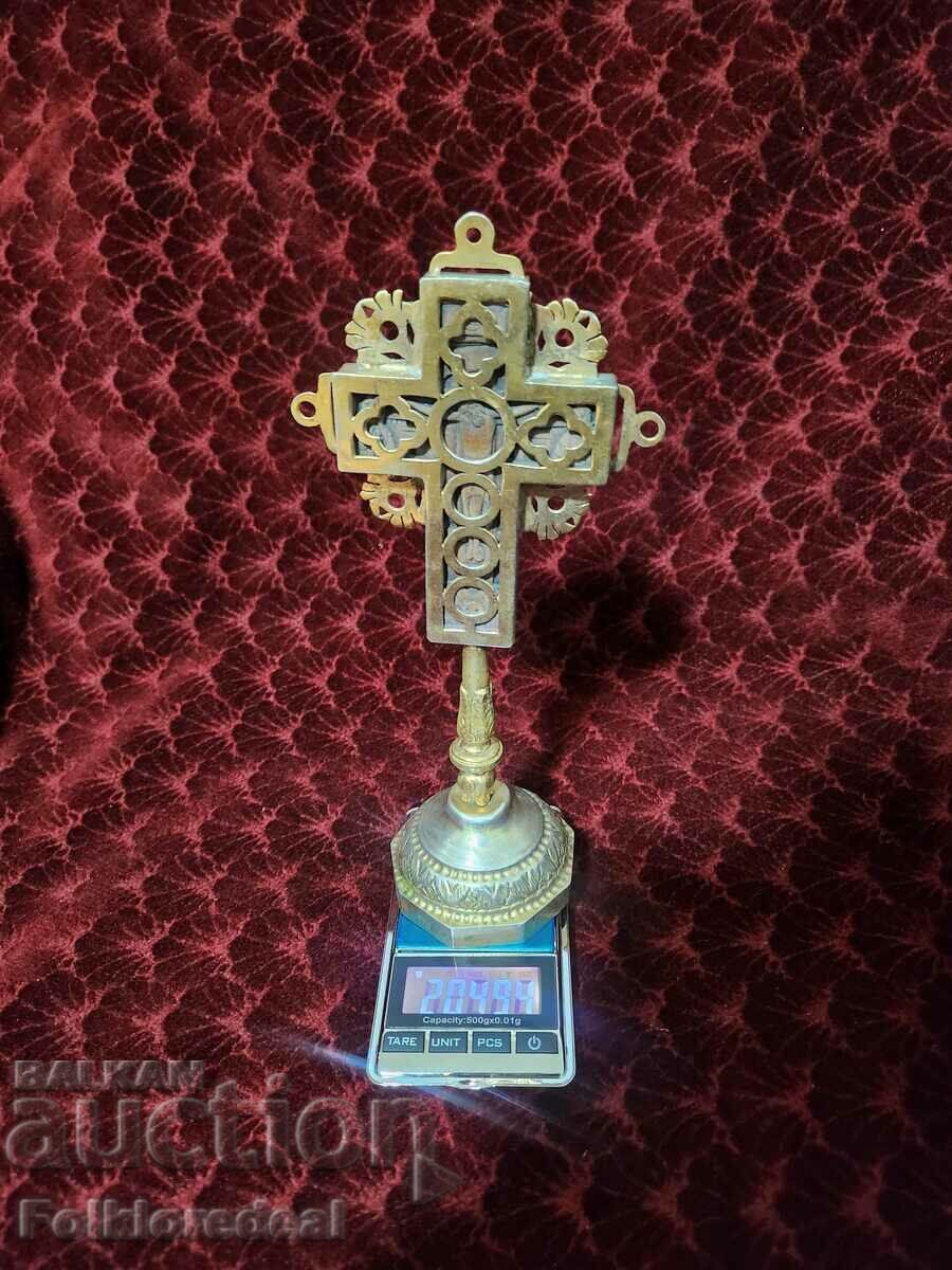 Ασημένιος σταυρός, χειροποίητος, Ελλάδα 19ος αιώνας με τιμή 2000.00 BGN | € 1022.58