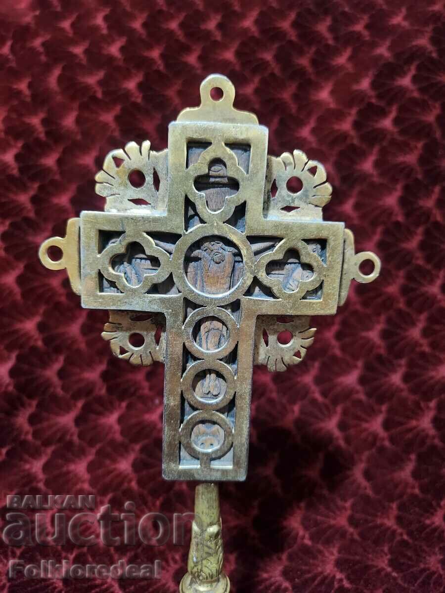 Δημοπρασία Ασημένιος σταυρός, χειροποίητος, Ελλάδα 19ος αιώνας