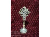 Silver cross, handmade, Greece 19th century