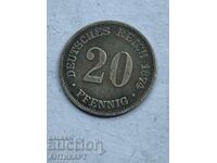 νόμισμα 20 pfennig Γερμανία 1874 ασήμι