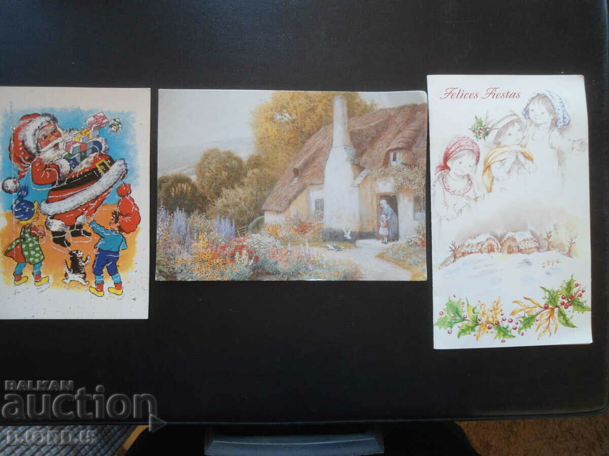 Old foreign greeting cards, 6 pieces with price 3.00 BGN | € 1.53 Old foreign greeting cards, 6 pieces with price 3.00 BGN | € 1.53