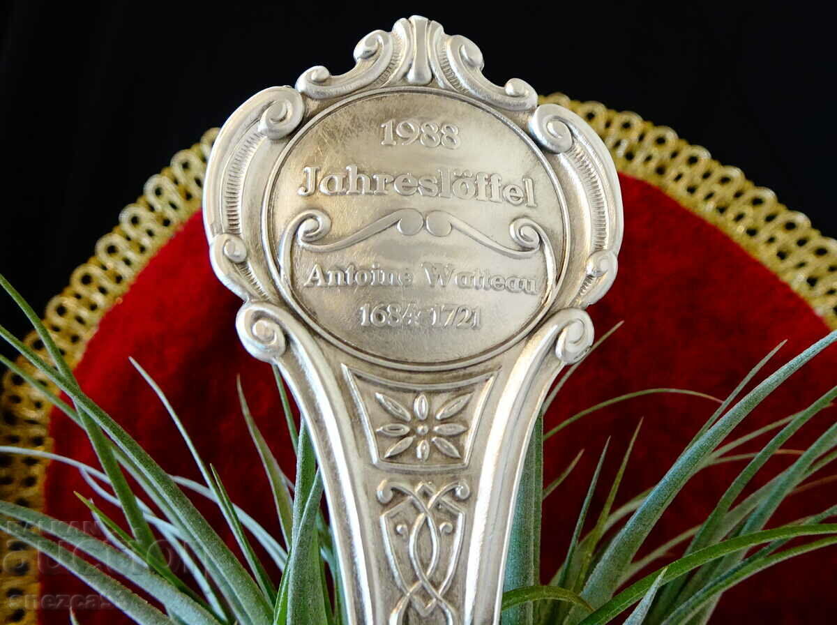 Delivery of Pewter spoon with picture The Musical Party. Delivery of Pewter spoon with picture The Musical Party.