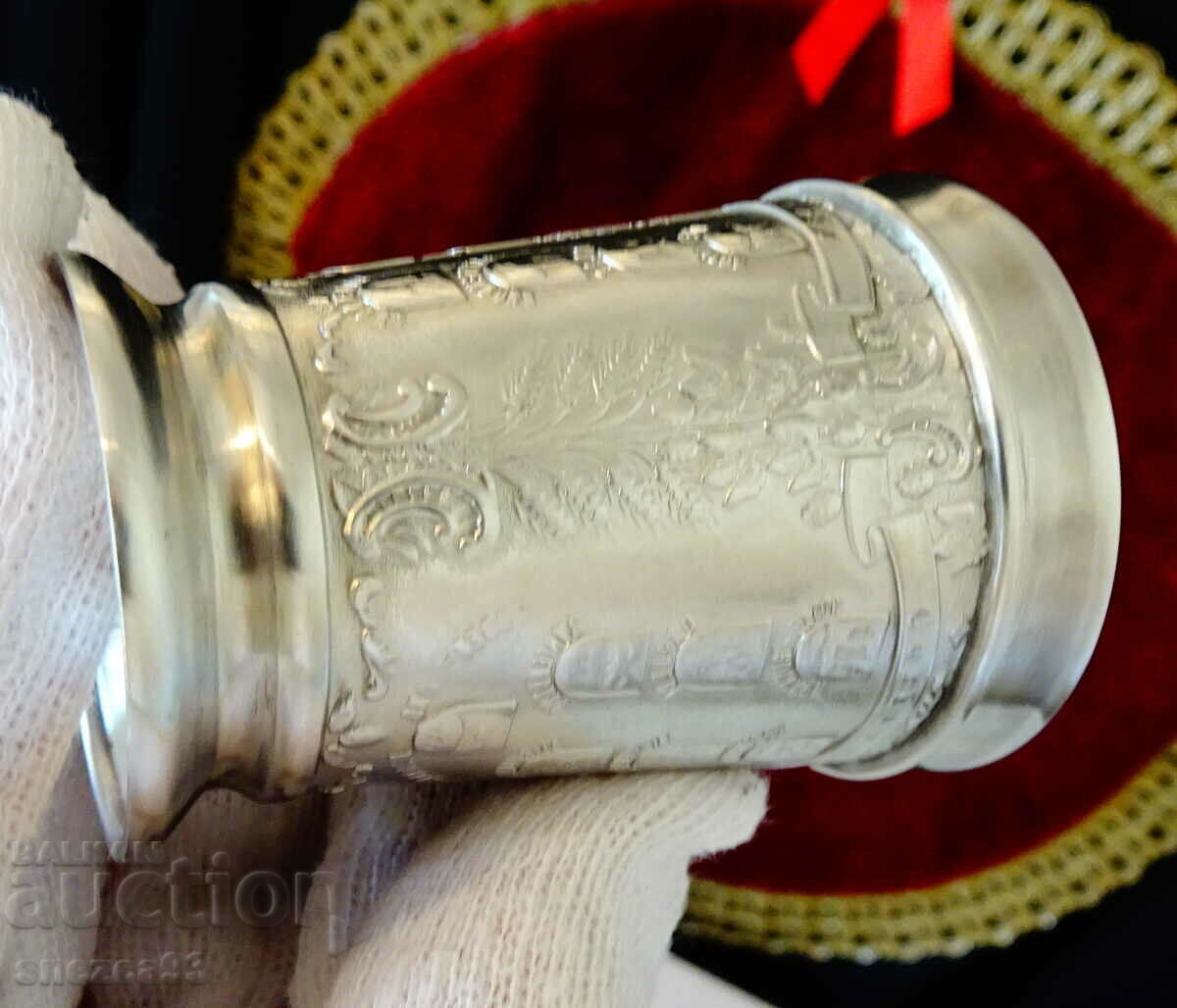 Pewter Bowl, Shot, German Crests - 5