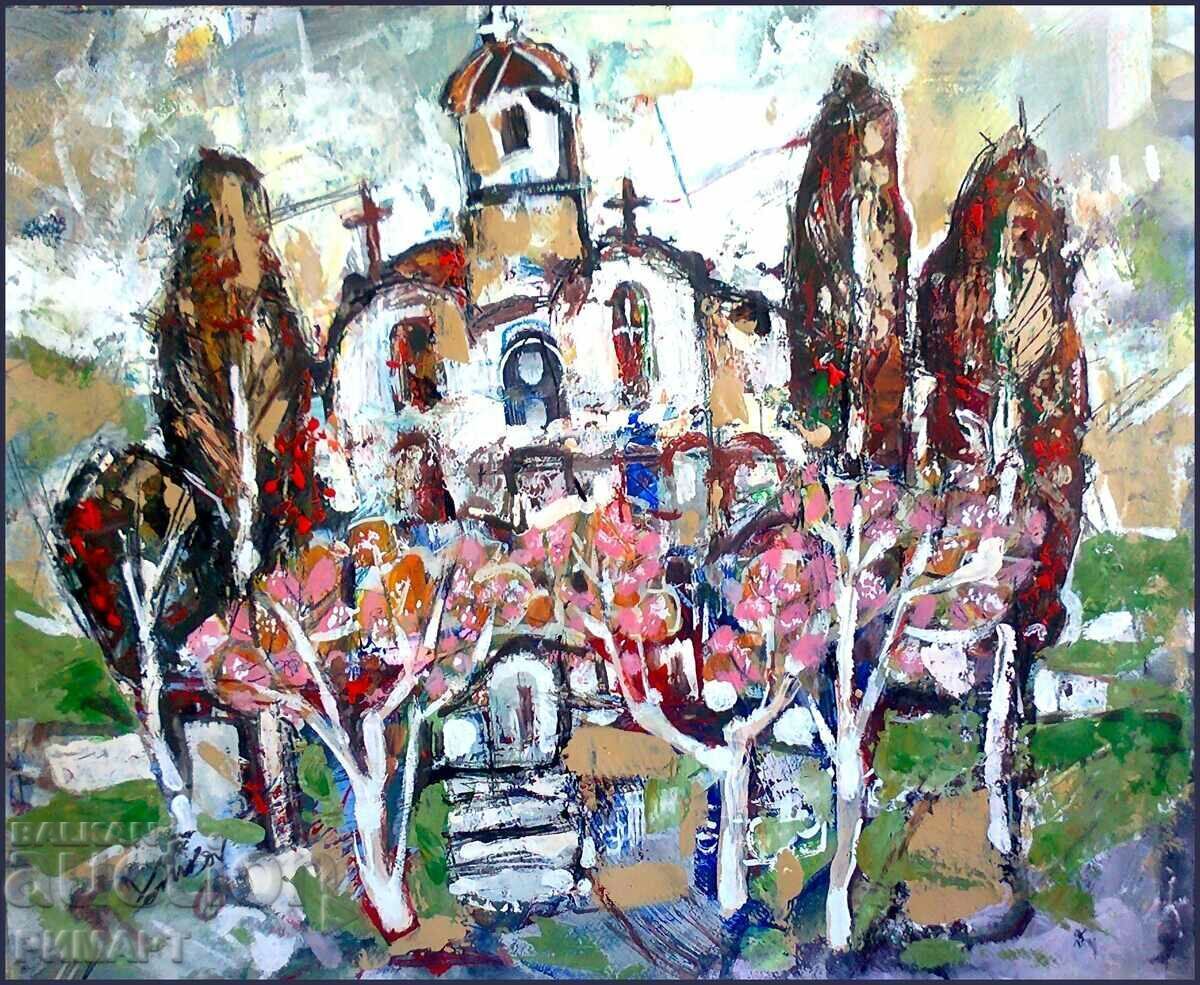 Author's painting "Spring holiday." size 50/60 cm