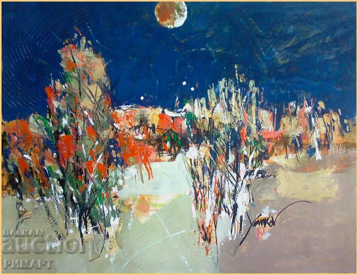 Author's painting "Autumn Vibrations" size 50/60 cm Author's painting "Autumn Vibrations" size 50/60 cm