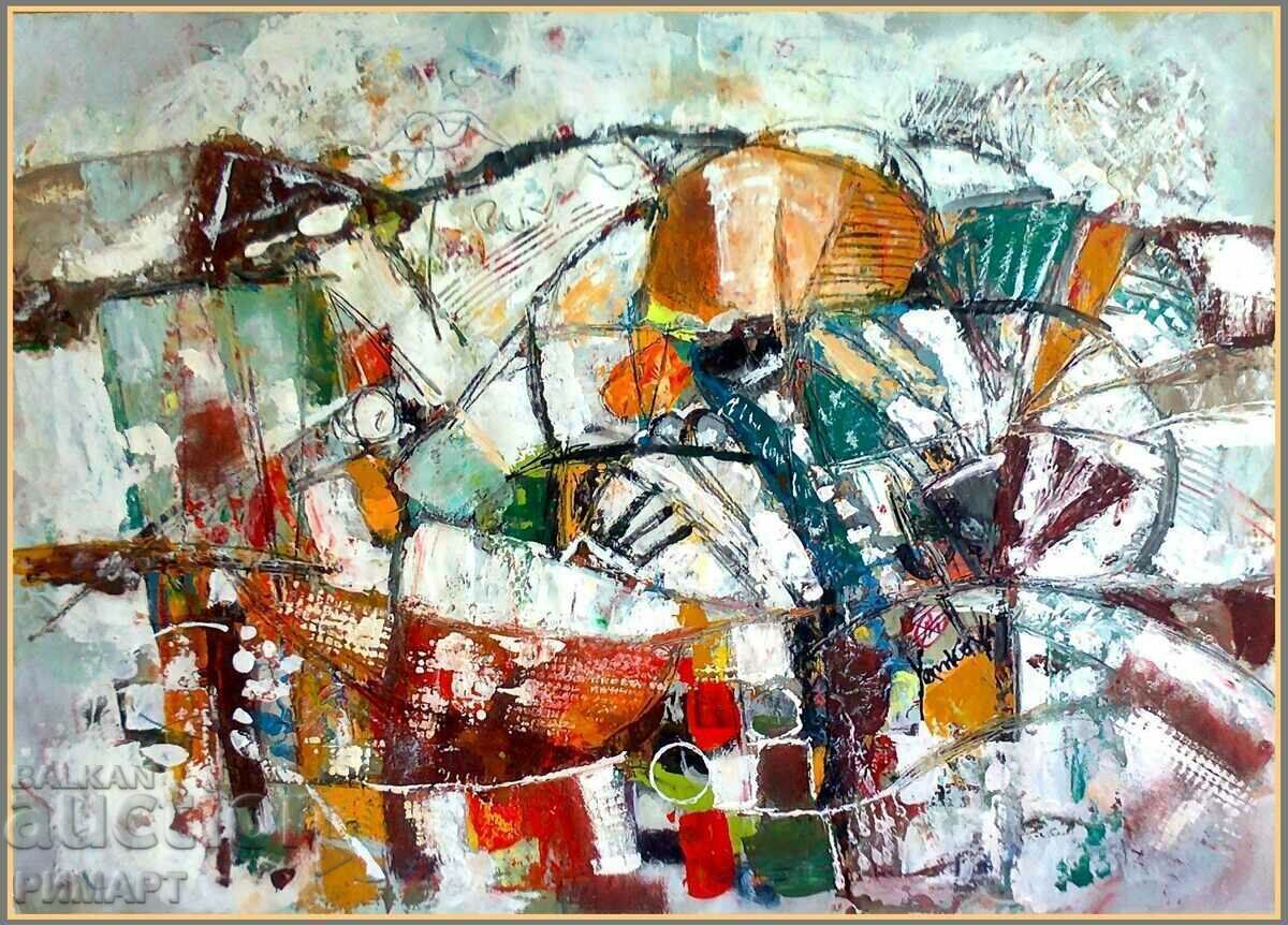 Author's painting "Dynamics" - size 50/70 cm