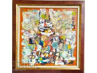 Author's painting "Cooking Palette" size 60/60cm