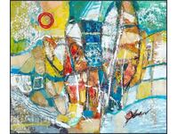 Авторска картина "Рапсодия за есен и зима"размер 50/60см