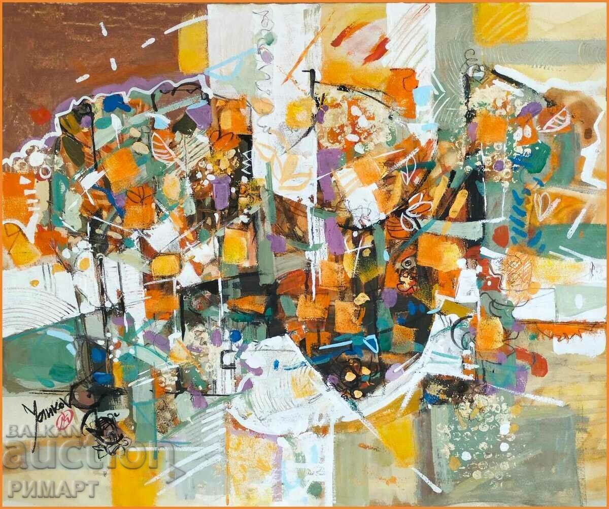 Author painting "Summer is an emotion" size 56/66cm Author painting "Summer is an emotion" size 56/66cm