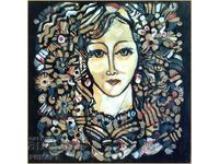 Author's painting "Bulgarian girl" size 50/50 cm