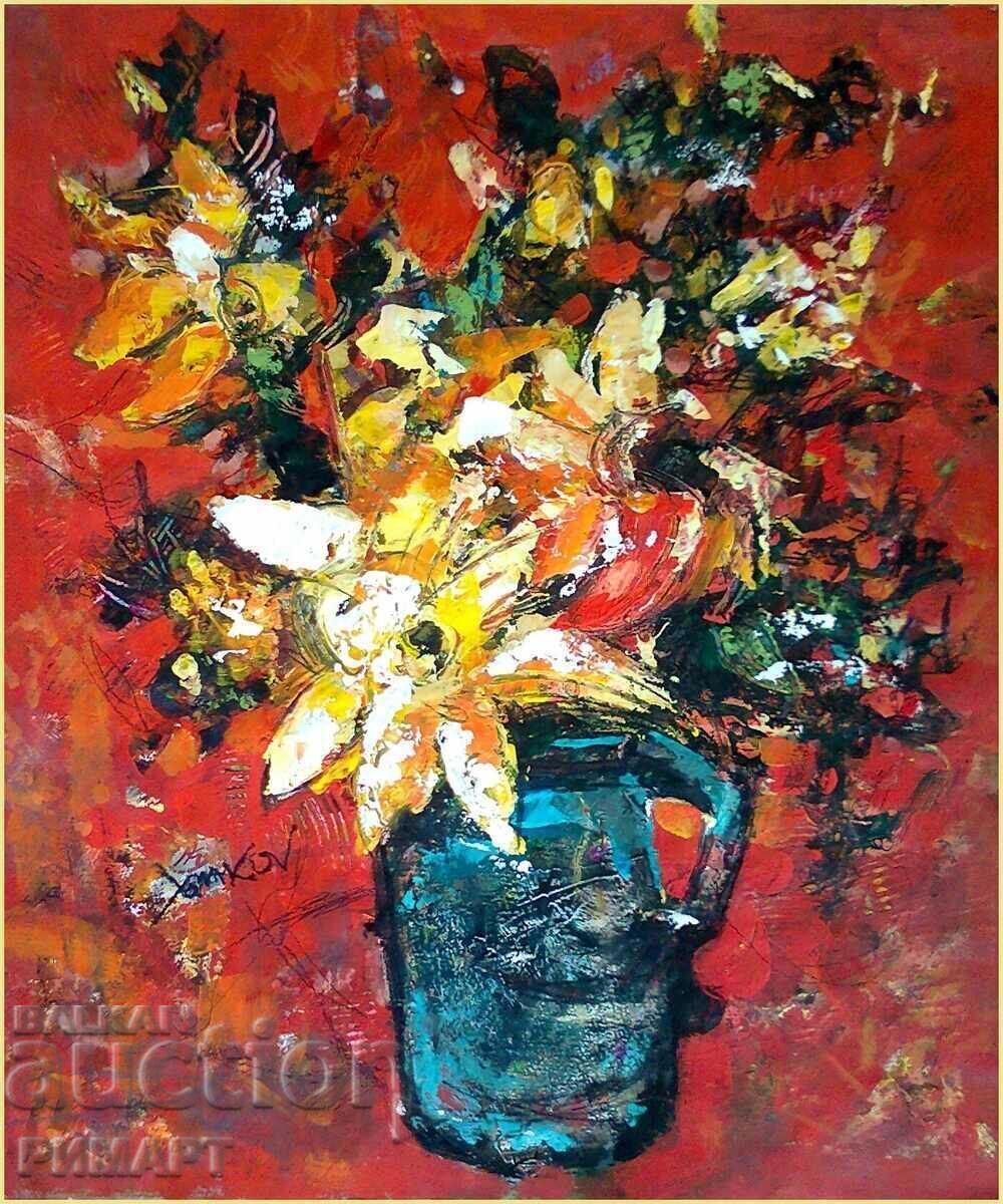 Author's painting "Color palette." size 56/46cm Author's painting "Color palette." size 56/46cm