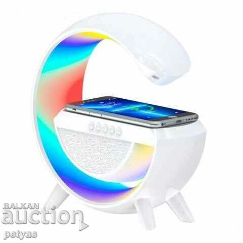 Speaker with LED lights and wireless charging station / with price 39.50 BGN | € 20.20
